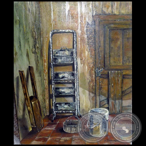 Depósito en desuso - Pintura al óleo - Obra de Vicente González Delgado